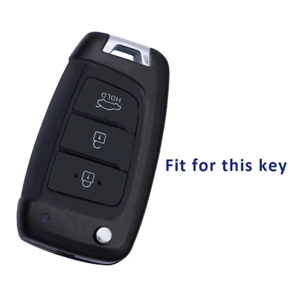 Zachte Tpu Auto Opvouwbare Sleutelkast Huid Sleutel Beschermer Autosleutel Cover Voor Hyundai/Tucson/Kona/Azera/Solaris 2/Elantra I30 I35 I40