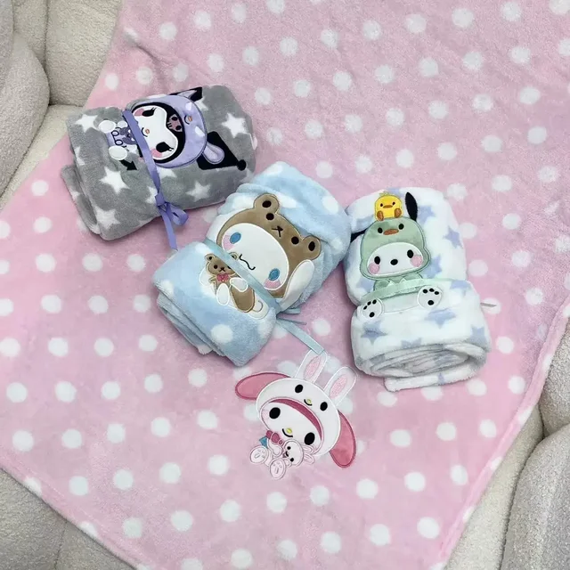 Cute Nap Blanket Kuromi My Melody Cinnamoroll Pochacco Blanket Japanese Style Single Size Blanket For Child Spring Autumn Summer