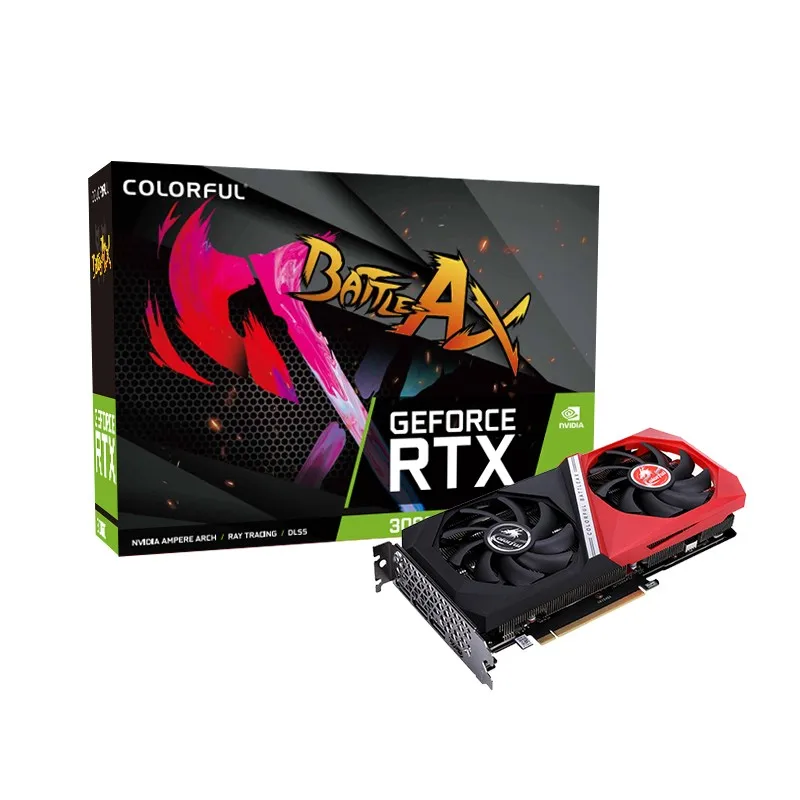 

Горячая Распродажа, совершенно новый красочный боевой AX RTX 3060 DUO 12G, герметичная Фотографическая карта для игровых настольных игр