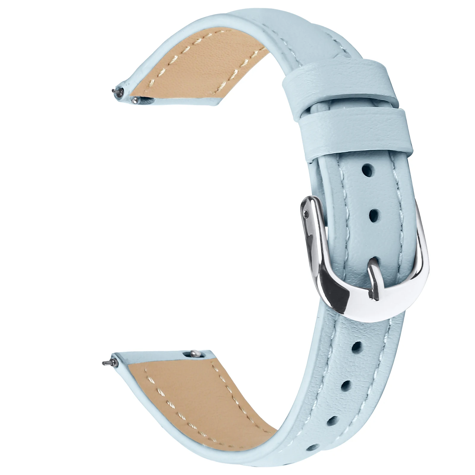 Leather Sport Band Replacement: Slim Adjustable Wristband for Business and Casual Wear