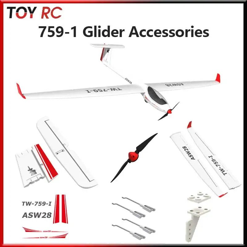 Achetez des pièces détachées pour planeur RC - 9g-350mm, aile d'aile d'avion en mousse avec longeron.