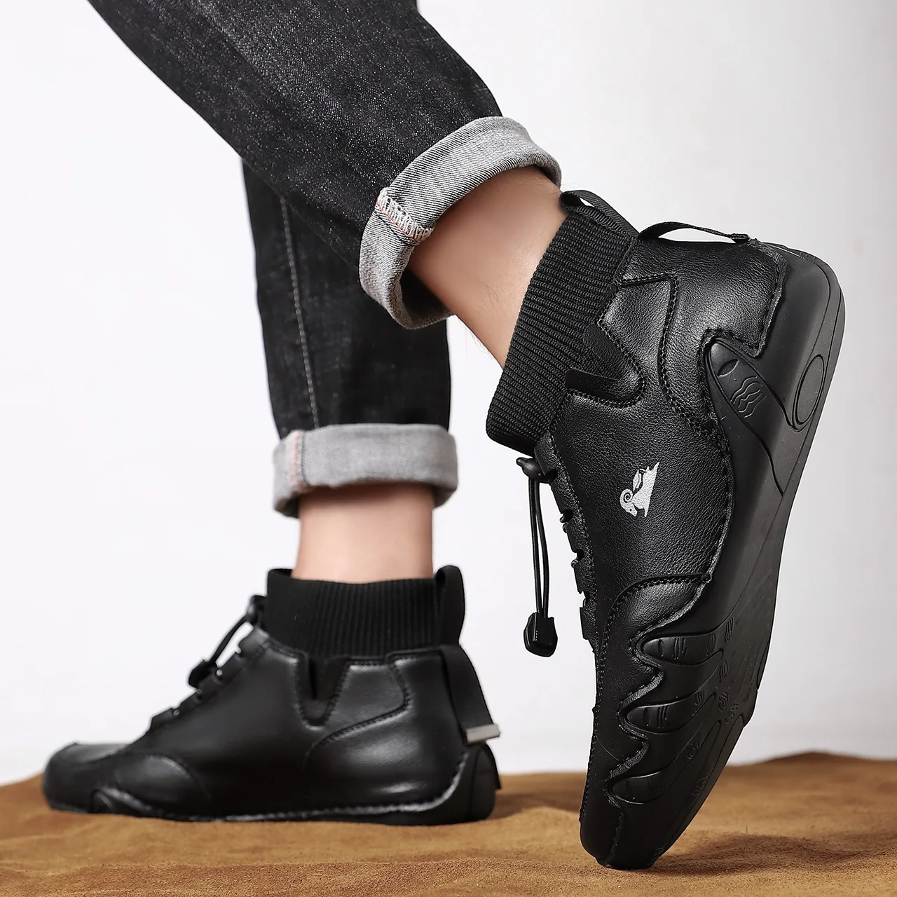 Cotton Platform Boots Boots | Suede Platform Boots Boots | Boots Socks Men  - 2023 New - Aliexpress
