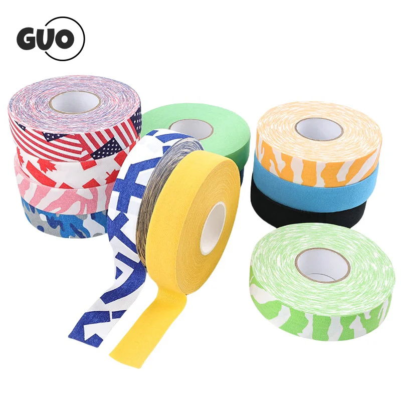Ice Hockey Grip Tape Anti-slip Polyester Wear-resistant Athletic Sport Tape Hockey Stick Athletic Bandage hockey tape hockey stick grip 2.5CM*25M