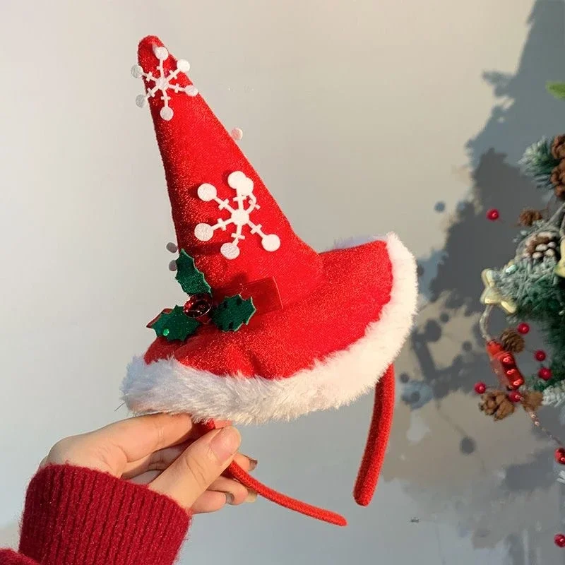 Christmas Headbands Xmas Tree Santa Hat Hair Band Christmas Decorations for Home Girls Women New Year Gifts navidad