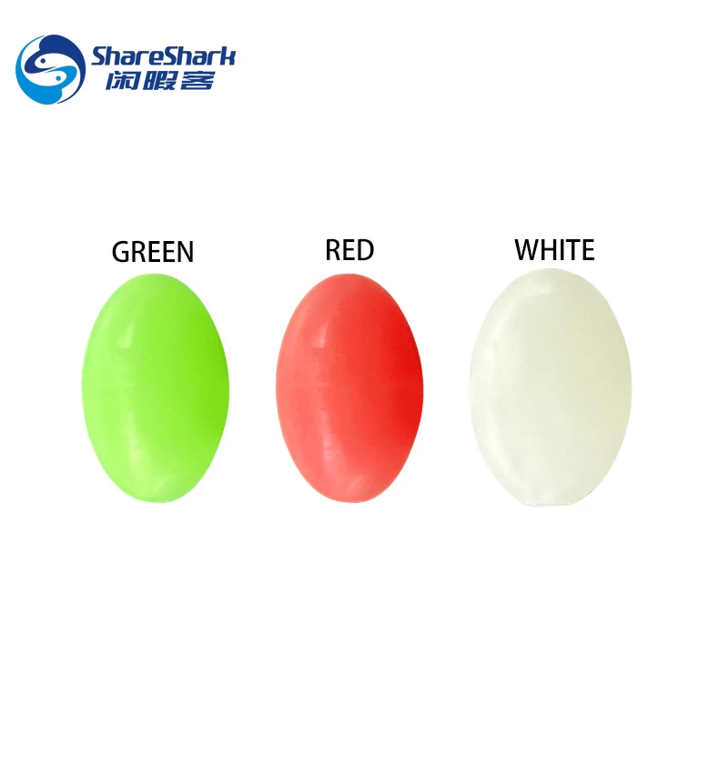 Unique Bargains Luminous Fishing Beads, Soft Plastic Glow Fishing Bait Eggs Rig Bead Tackle Tools 5mm