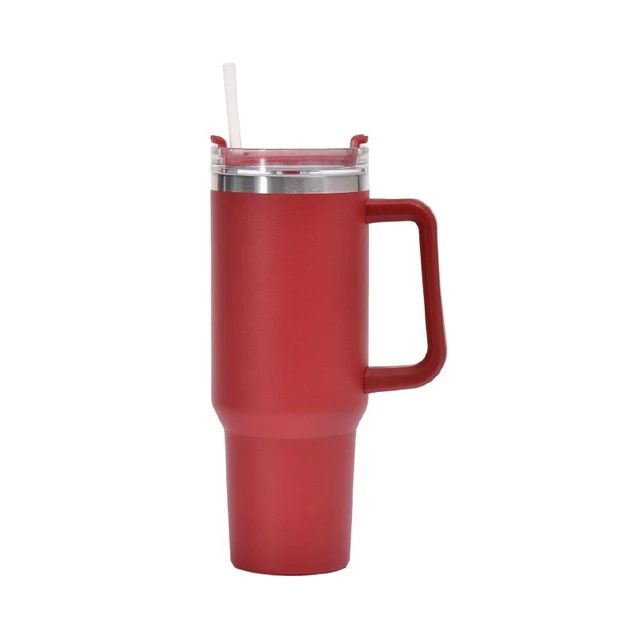 Vasos De 40 Oz Con Asa Taza Termo De Acero Inoxidable De 40 Oz Tazas De Café  Aisladas Con Tapas Y Pajitas Frasco De Botella De Agua De Gran Capacidad  1200 Ml De 7,31 €