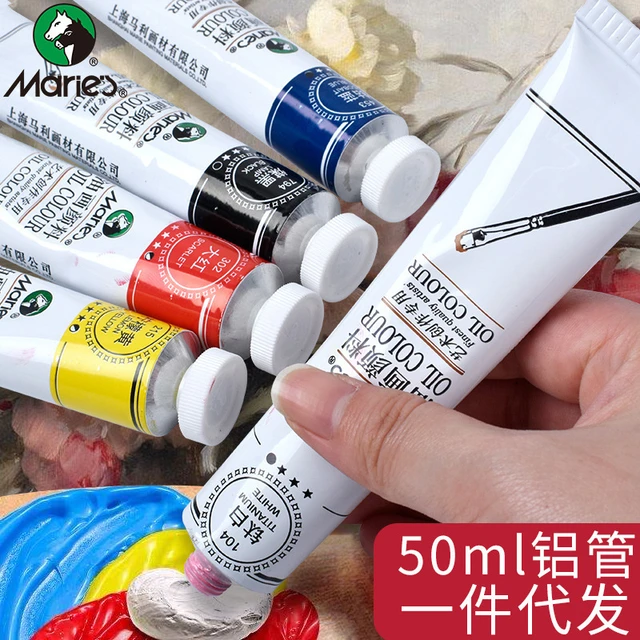 6 Colours Professional Acrylic Paint Set 12ml Tubes Drawing Painting  Pigment Used in Arts and Crafts