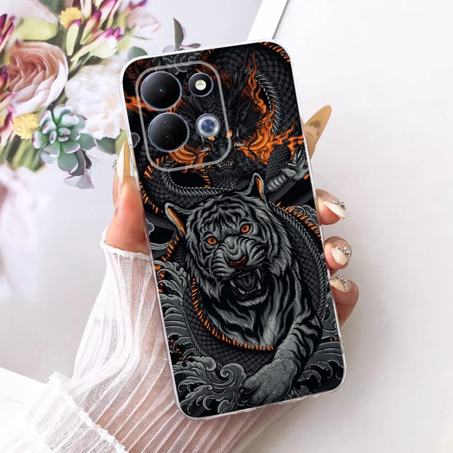 Cute Cartoon Animal Soft Silicone Clear Phone Case Cover