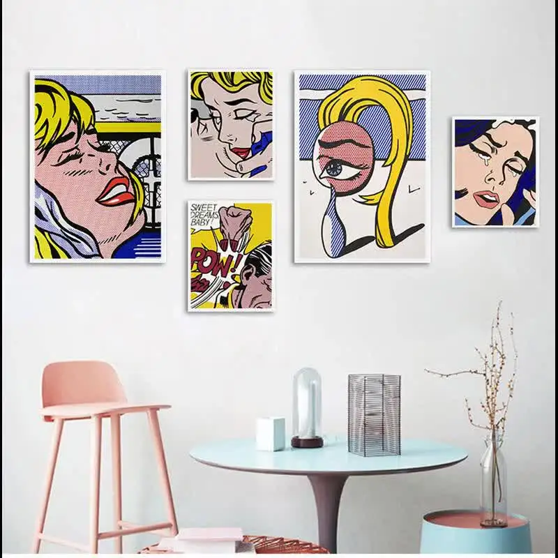 家の装飾のためのキャンバスにポップアート絵画、キャンバスにアート