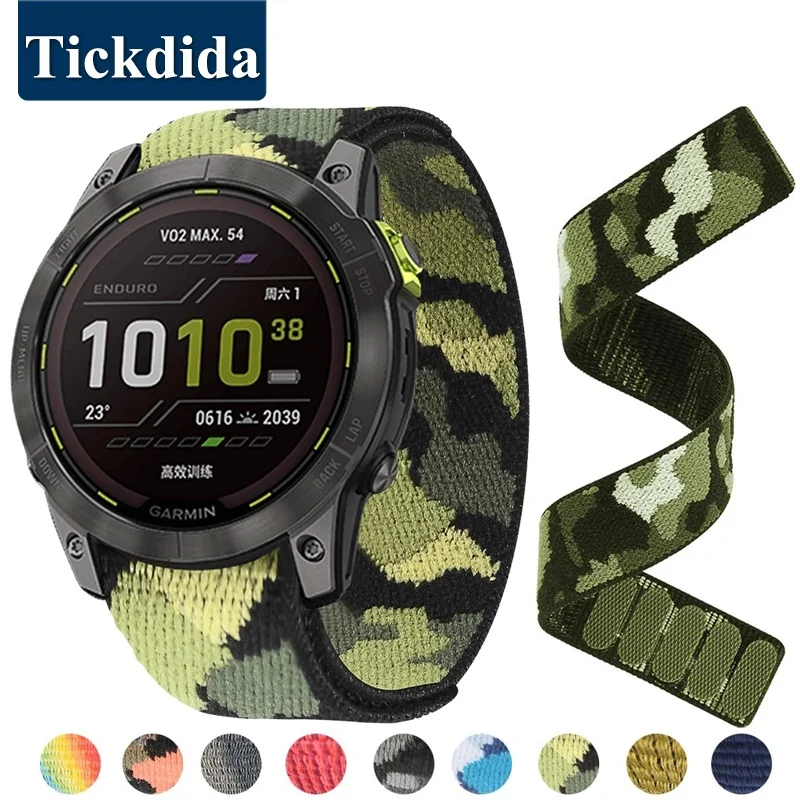 

Ремешок на липучке для Garmin Enduro Watch Band Fenix 7X 7 6 6X Pro 5X Plus/Tactical x 7 DELTA Forerunner 955, 22/26 мм