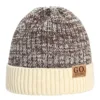 Unisex Two-Tone Winter Hats Add Fur Lined Men And Women Fashion Warm Beanie Cap Casual Winter Knitted Hats 2