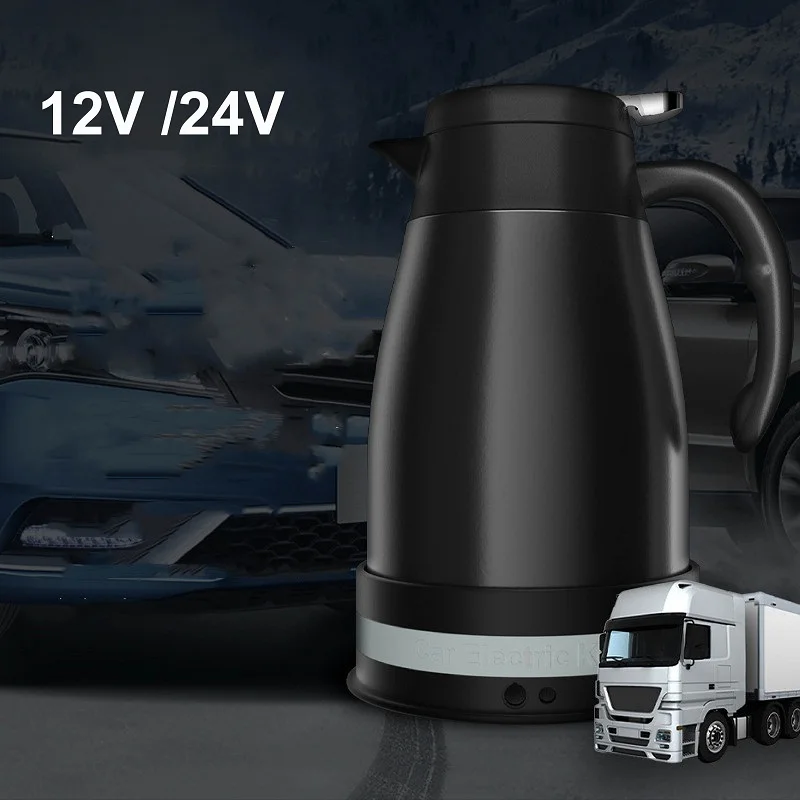 1200ML Car Kettle Truck Water Heater Kettle Large Truck Portable Travel Outdoor Electricer 12V /24V electric kettle