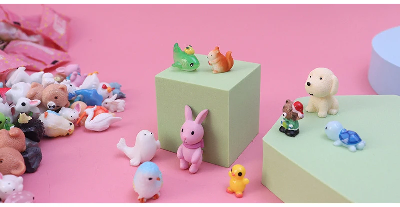 5-50PCS Cute Mini Simulation Animal Blind Box Toys Action Surprise Tide Play Figures Fake Candy Guess Blind Bag For Kids Gifts | DaniGa