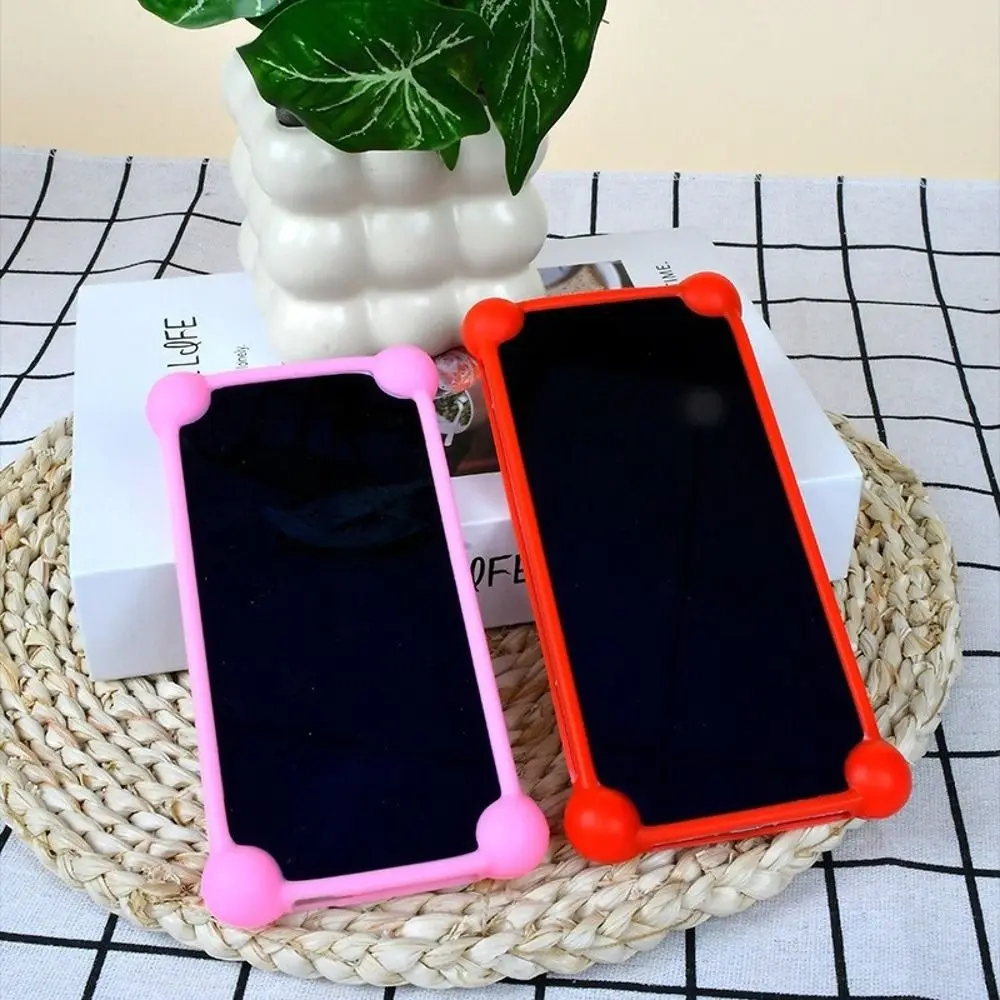 Mit Frühling Clips Silikon Telefon Fall Anti-drop Vier Ball Design Telefon Schutzhülle Telefon Soft Cover Fahrrad Lenker Halterung