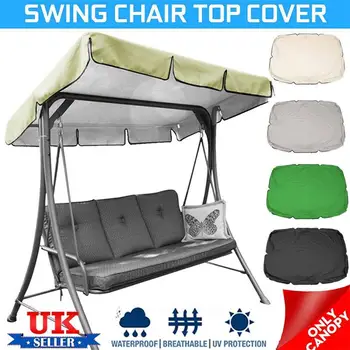3 Seat Swing Cover Garden Cover Waterproof Tent Swing Top Cover 2