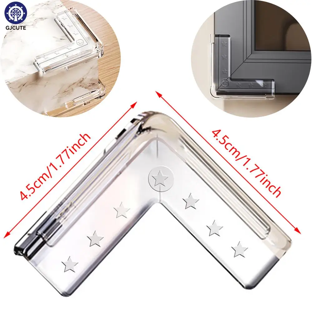 

2pcs Silicone Safety Furniture Edge Banding Corner Guards Aluminum Angles Windows Anti-bump Head Protector Child Anti-collision