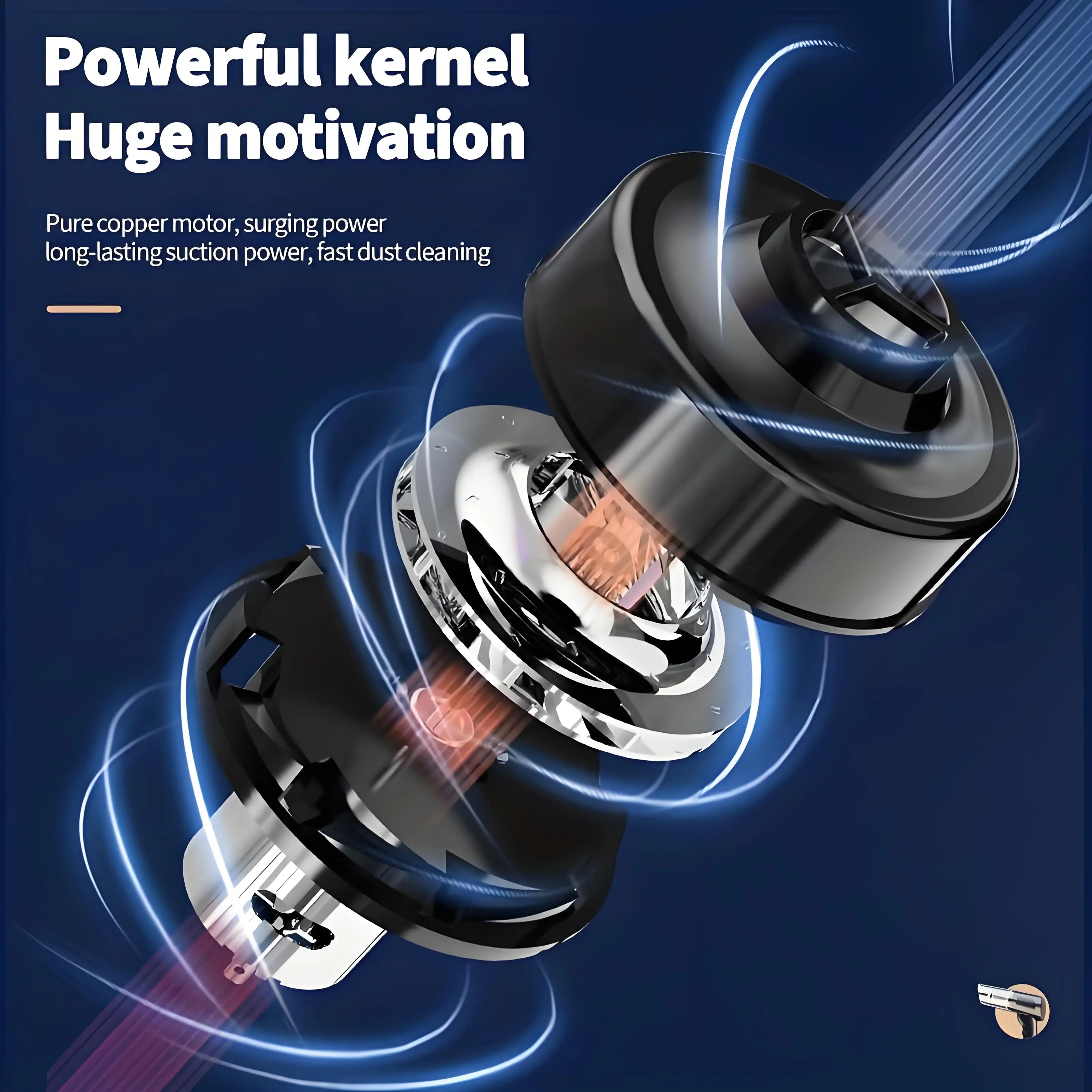 Car Vacuum Cleaner 2980000 RPM High Power 380W Professional Portable Vacuum Cleaner with Dual Use for Blowing and Drying