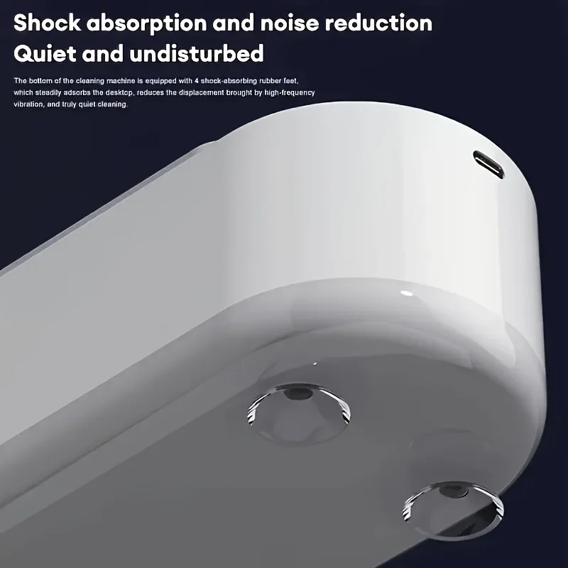 Description Picture 5 of item1pc High-Frequency Ultrasonic Glasses Cleaner Machine - Wireless Control, Multi-Purpose Cleaning for Eyewear and Accessories