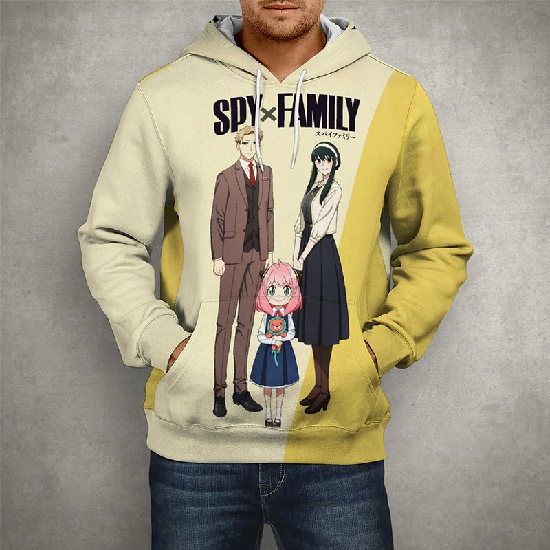 

Spring New Anime Spy x Family 3D Printed Pullover Men Women Fashion Streetwear Long Sleeve Boy Girl Kids Cartoon Cool Hoodies