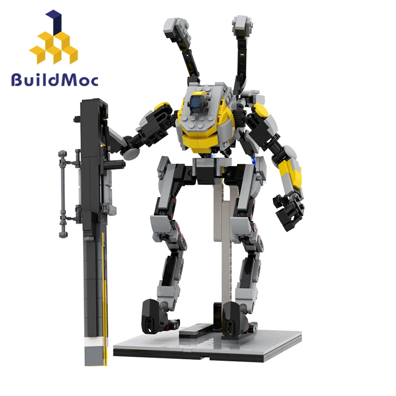 

Buildmoc Titanfalled Northstar Figures Primed Mech Robots MOC Set Building Blocks Toys for Children Kids Gifts Toy 676PCS Bricks