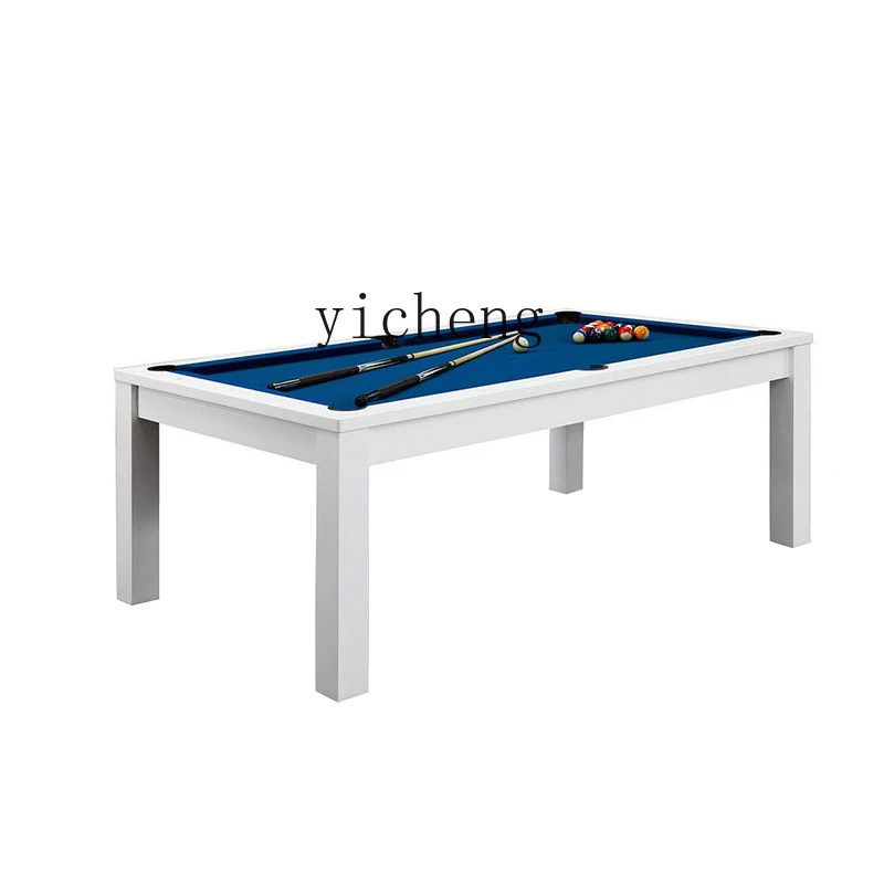 

Zf Home Indoor Multi-Functional Pool Table Family Table Tennis Two-in-One Dining Table American Style