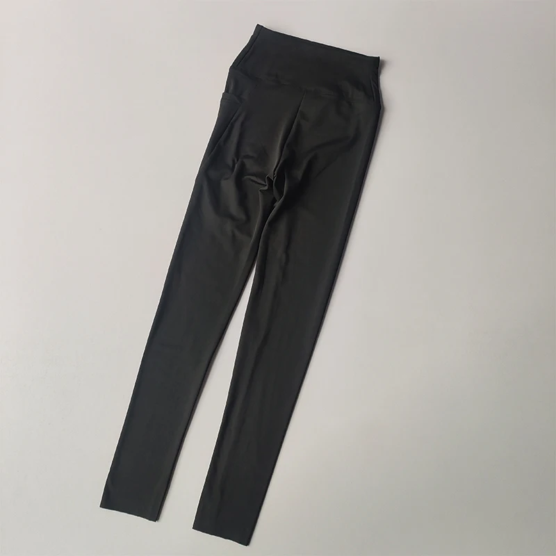 Yoga Pants Women High Waist Lifting Hips with Pocket Elastic Plus Velvet Warm Jogging Exercise Leggings Tight Fitness Pants