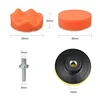 7/11pcsPolishing Sponge Plate Set Imitation Plush Waxing Grinding Cleaning Sponge Wheel Car Beauty Set Electric Drill Polishing 3