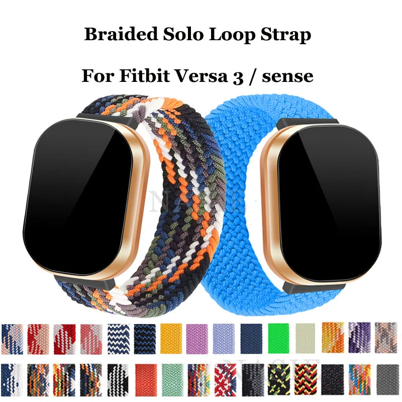 Strap Für Fitbit Versa 3 Uhr Band Elastische Nylon Gürtel Solo Schleife
