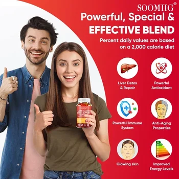 SOOMIIG Liver Cleanse Detox Gummies + Liver Nutrients with Milk Thistle Extract To Help Cleanse, Detoxify and Purify The Liver 5