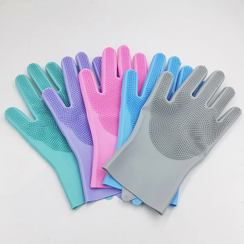 

Waterproof and Insulated Gloves, Household Silicone Cleaning Gloves, Anti Slip Household Dishwashing and Cleaning Gloves