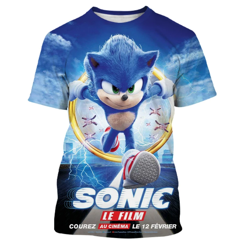 Новая футболка аниме Sonic 2022-идеальная летняя для детей. Надеть и летать с подходит