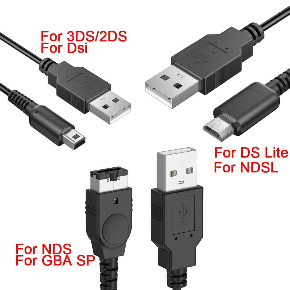 สายชาร์จเกมมิ่ง Nintendo สายยาว 3 ฟุต สำหรับ NDS 3DS 2DS XL