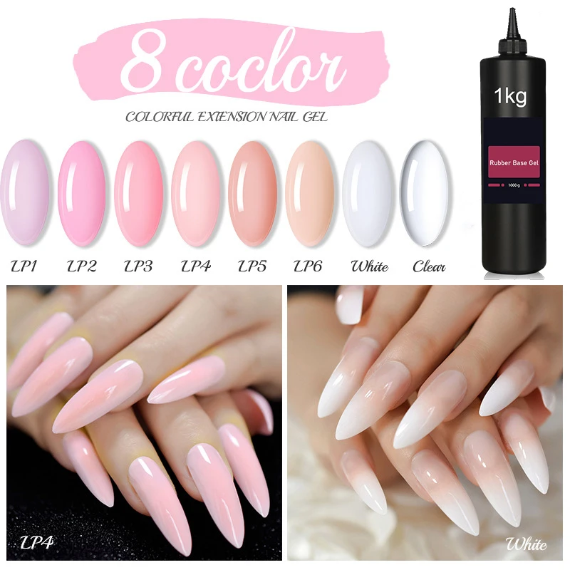 1kg Self Leveling Gel Nail Polish Uv/led Semi Permanent Varnish French