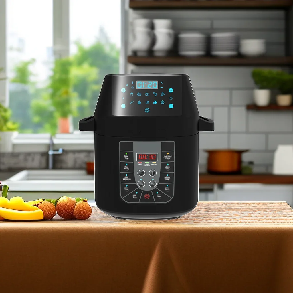 YBW610 Customizable-colorsHousehold-capacity 0-70KPA Uncoated Intelligent Kitchen Electric Pressure Cooker With Air Fryer