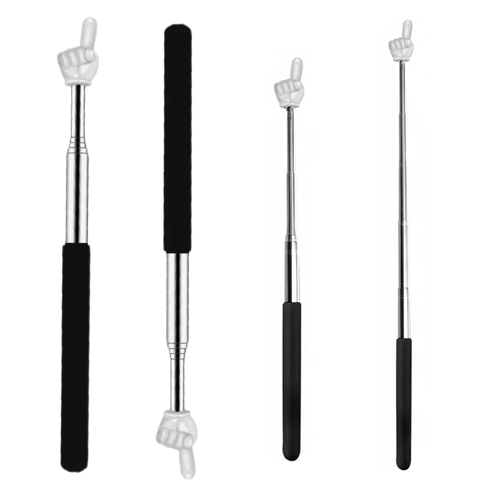 10PCS Extendable Stainless Steel Teacher Pointer Sticks