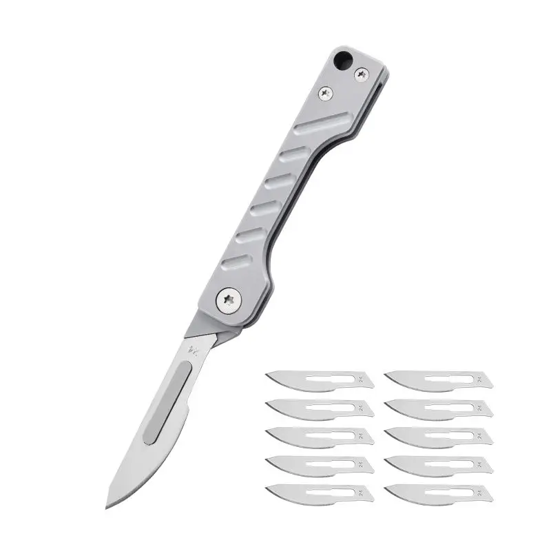 새로운 EDC 아트 나이프 접이식 나이프 열쇠고리 미니 휴대용 분리형 익스프레스 배송 분리형 다기능 아웃도어 나이프