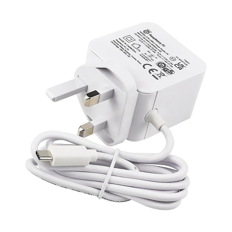Raspberry Pi-fonte de Alimentação Oficial 27w Usb-c 5.1v 5a Compatível para Carregamento pd ue Eua uk Plug - Imagem 2