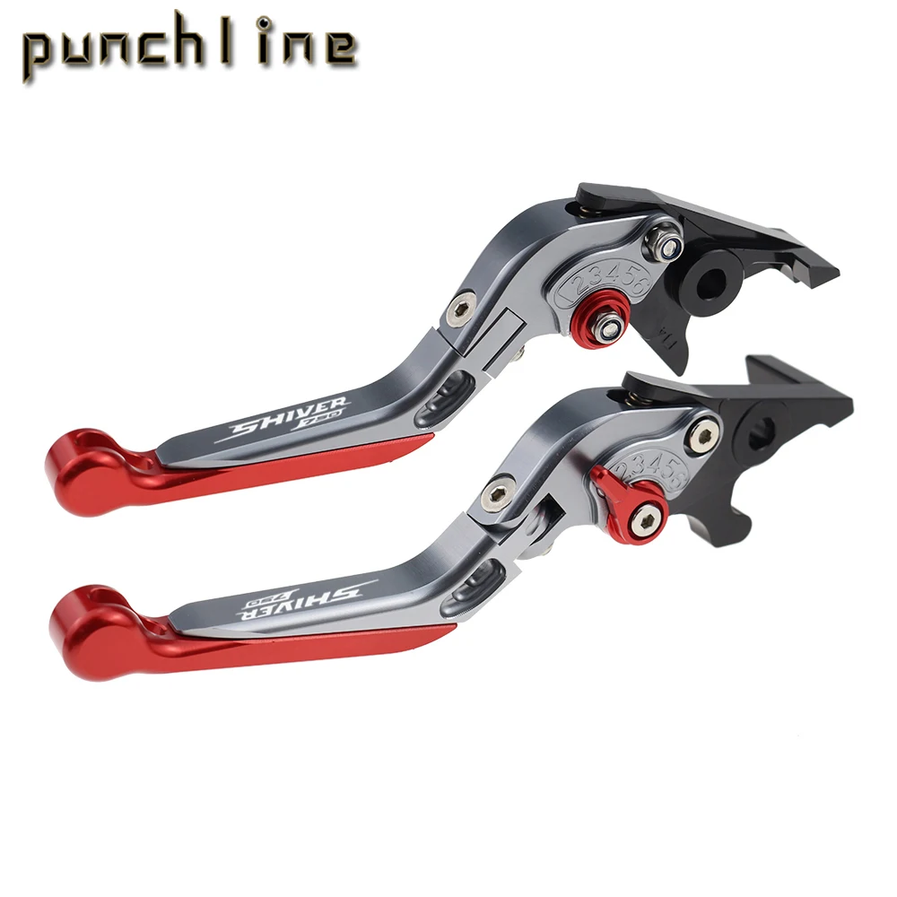 Fit Shiver 750 16-17 Shiver/Gt 07-16 Shiver 900 17-20 Moto Pieghevole Estensibile Leve Frizione Freno Set Maniglia Regolabile