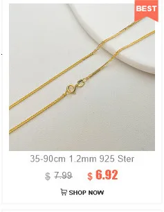 35-80cm 0,65mm Dünne Echt 925 Sterling Silber Gold Farbe Box Kette Halskette Frauen Kinder Mädchen Kinder herren Schmuck Kolye Collares – Detail 5