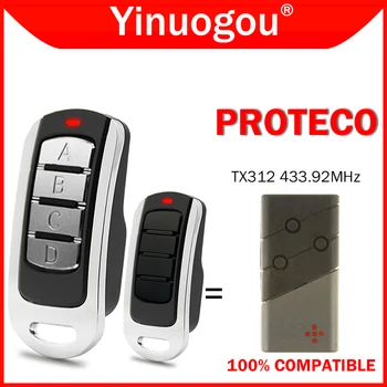 PROTECO TX312 차고 문짝 리모컨 복사기, 433.92MHz 게이트 리모컨 차고 문짝 오프너, 클론 무선 송신기