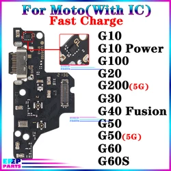 Charging Board Module for Motorola Moto G10 Power G20 G30 G40 Fusion G50 G60 G60S 5G G100 G200 Usb Dock Charger Port