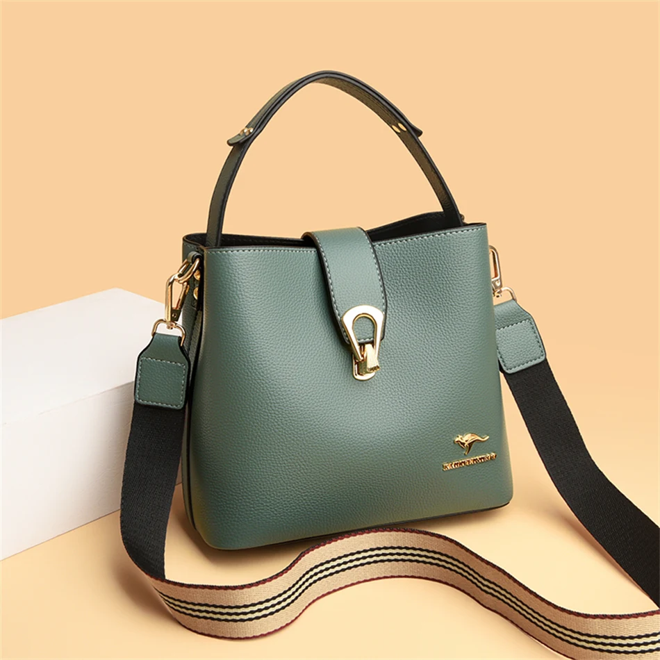 3 Layers Small Tote Bag Luxury Designer Women Handbags Purses 2022 Female Shoulder Crossbody Sac A Main Leather Messenger Wallet women's bags big