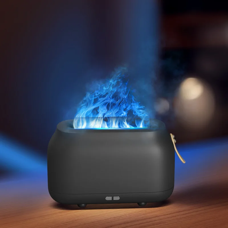 180mL Air Humidifier Essential Oil Diffuser, Noiseless Flame Diffusers