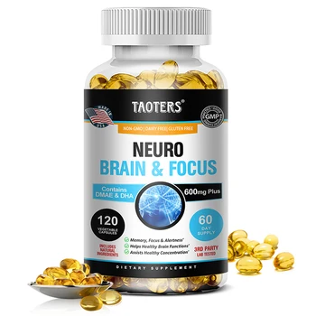 Multivitamin & Multimineral, Nootropic Brain Support Supplement, Supports Memory, Concentration & Alertness, 120 Capsules