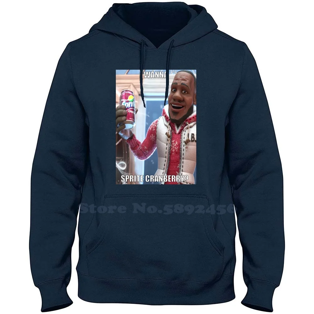 Sprite Cranberry-"Wanna Sprite Cranberry? "Meme * * * Top Zozle * * * * 100% Felpa Con Cappuccio In Cotone Felpa Casual