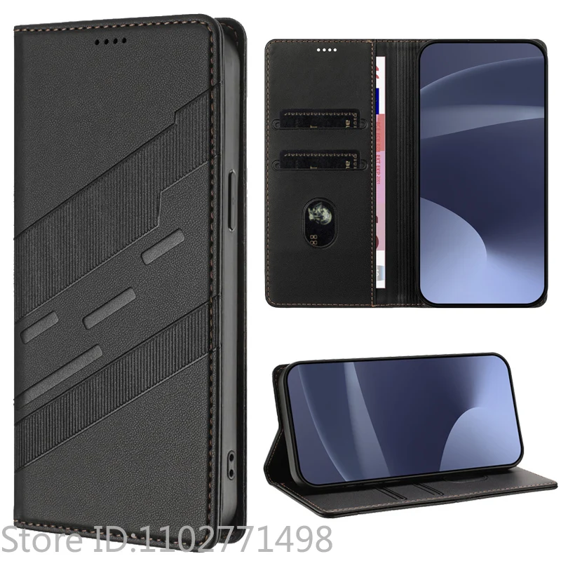 Luxury Wallet Flip Cover Phone Case - Magnetic Shockproof Leather
