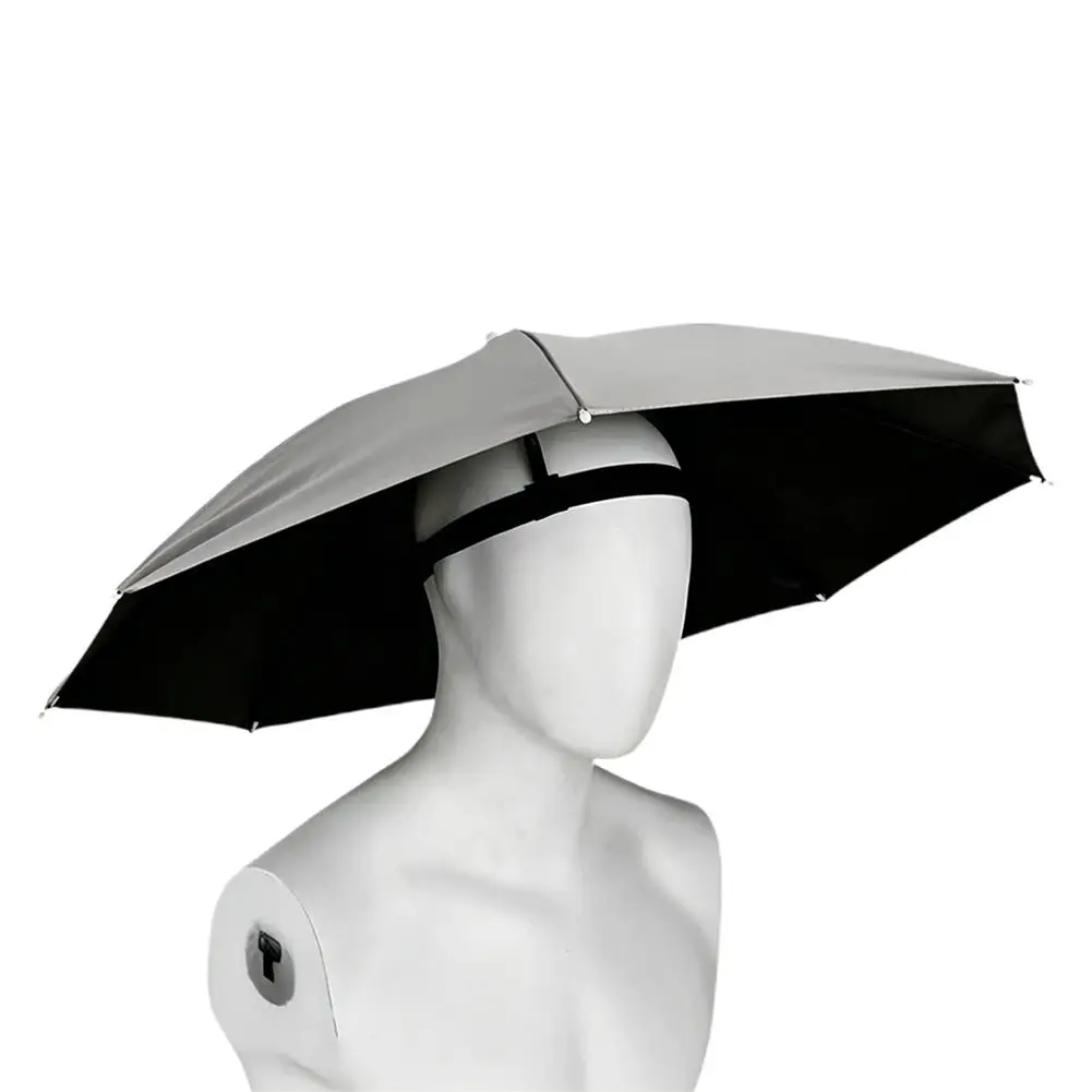 Foldable Waterproof UV Sunshade Hat - Portable Hands-Free Umbrella