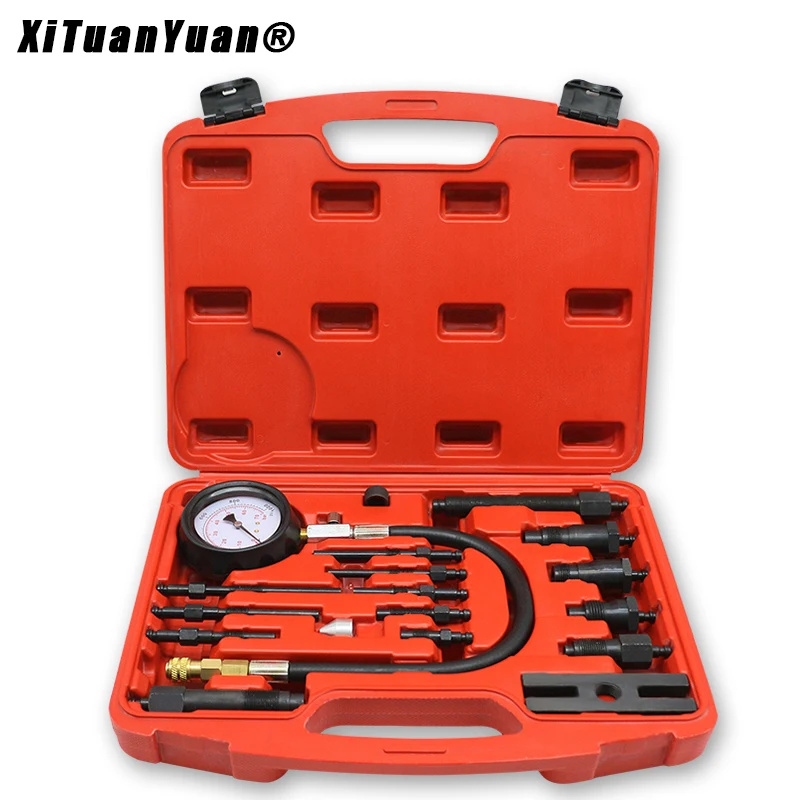 TU 15B Professional Diesel Engine Compression Tester Tool Kit,Full