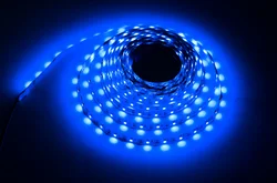 USB LED Strip Lights with Switch - Flexible Ambient Lighting - 3m (Blue)