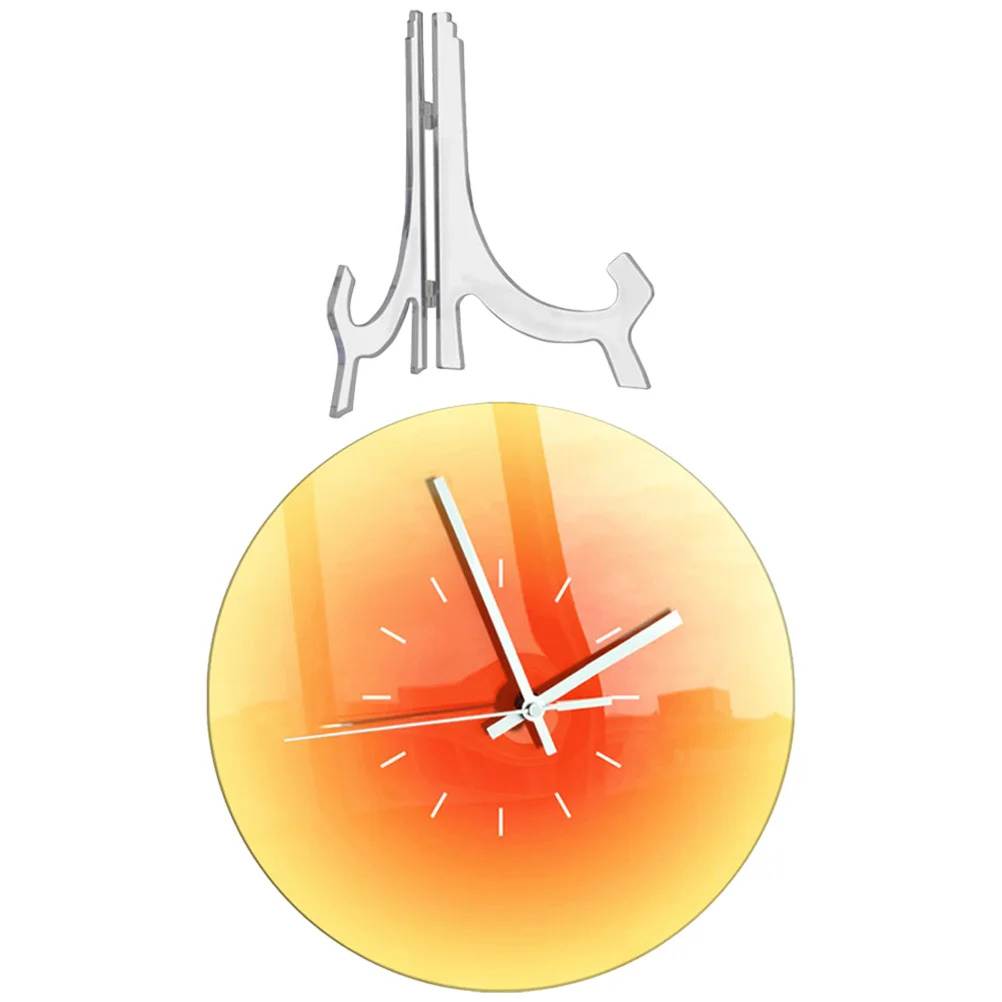 

Sunset Wall Clock Blue Ocean Acrylic Round Tabletop Decorative Hanging Silent Non-Ticking Living Room Bedroom